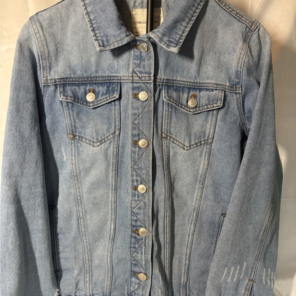 Thread & Supply Denim Jacket- Large - image 1
